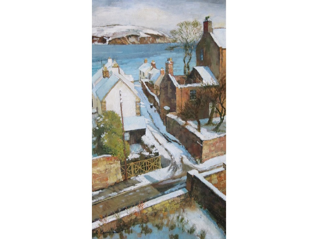 Appraisal: CHARLES BANNERMAN Oil on board 'View from Artist's window Miller