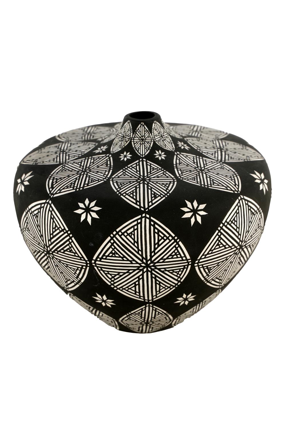 Appraisal: DOROTHY TORIVIO - ACOMA STYLE POTsigned underside inches diameter inches