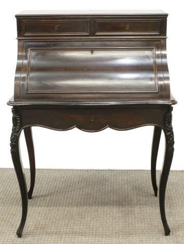 Appraisal: French Louis XV style rosewood ladies writing desk late th