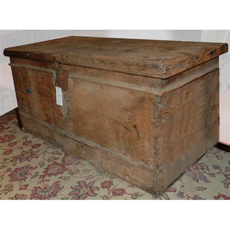 Appraisal: Continental Hardwood Lift-Top Chest Estimate -