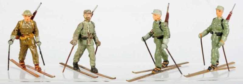 Appraisal: Lot of Lineol Skiers Includes two nice German skiers one