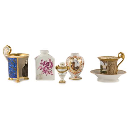 Appraisal: Group of Continental Porcelain Articles Estimate -