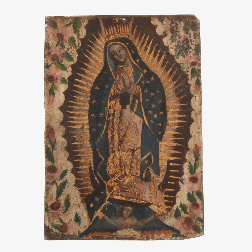 Appraisal: Mexico Tin Retablo of Nuestra Se ora de Guadalupe th