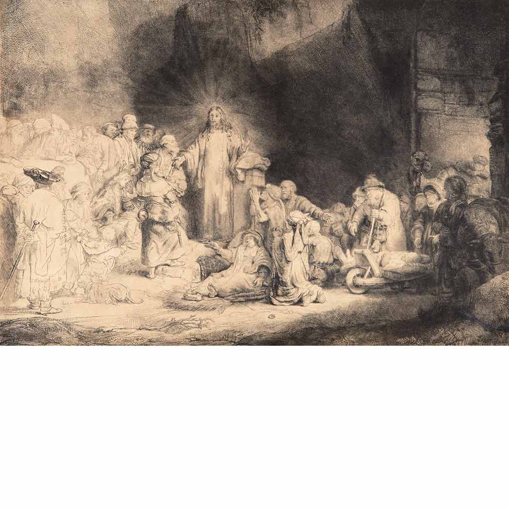 Appraisal: Rembrandt van Rijn CHRIST HEALING THE SICK THE HUNDRED GUILDER