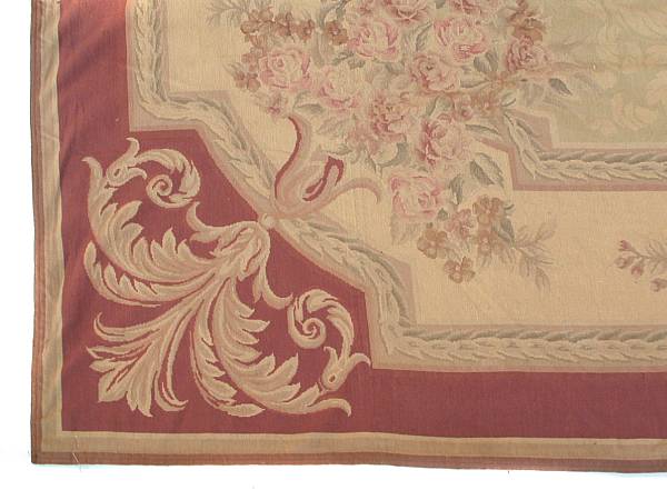 Appraisal: An Aubusson needlework carpet size approximately ft in x ft