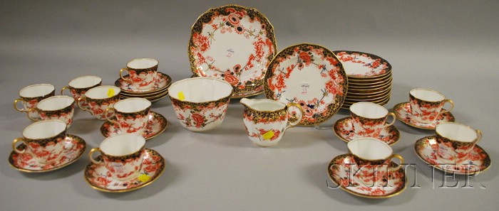 Appraisal: Forty-piece Royal Crown Derby Imari-palette Porcelain Partial Tea Set