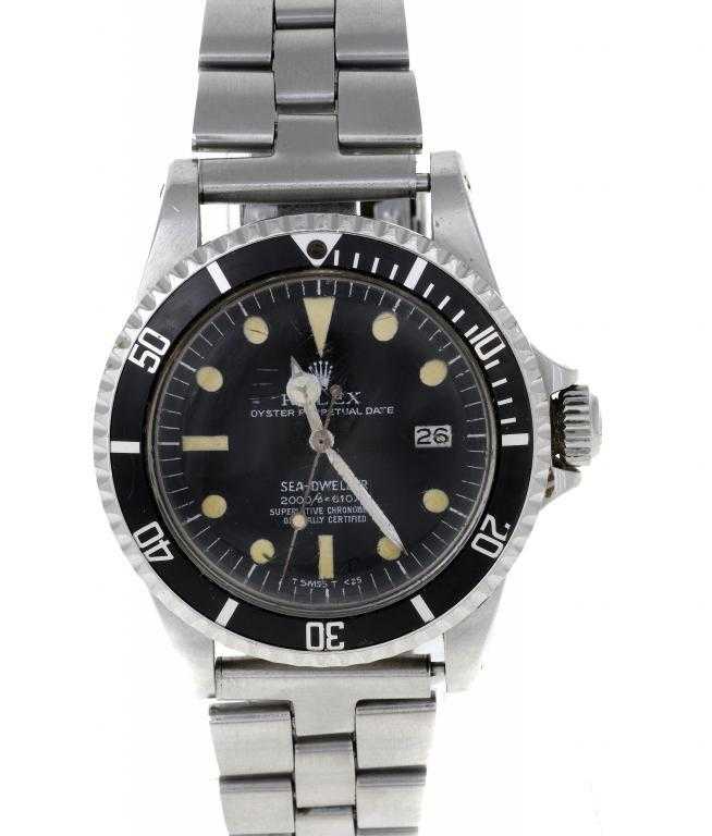 Appraisal: A ROLEX STAINLESS STEEL WRISTWATCH REF OYSTER PERPETUAL DATE SEA-DWELLER