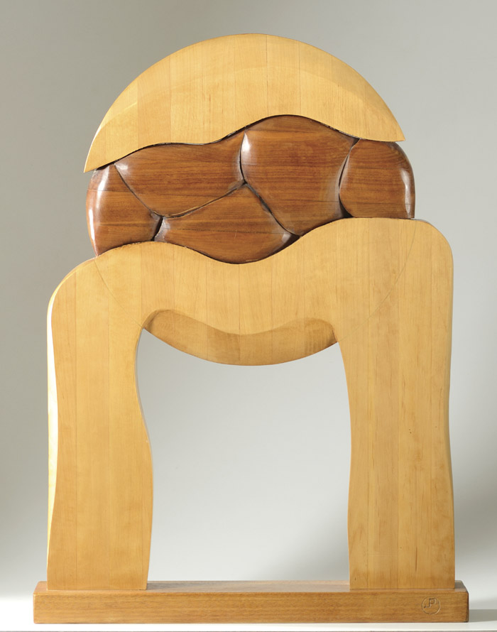 Appraisal: JOANNE PEEKEMA WOOD SCULPTURE Oregon Washington - titled Inner Forms