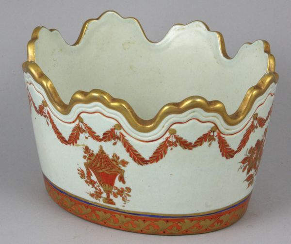 Appraisal: Lowestoft montiff bowl by Mottahedeh x good condition Provenance descendants