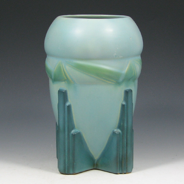 Appraisal: Roseville Futura - Spaceship Vase Roseville Futura - Spaceship vase