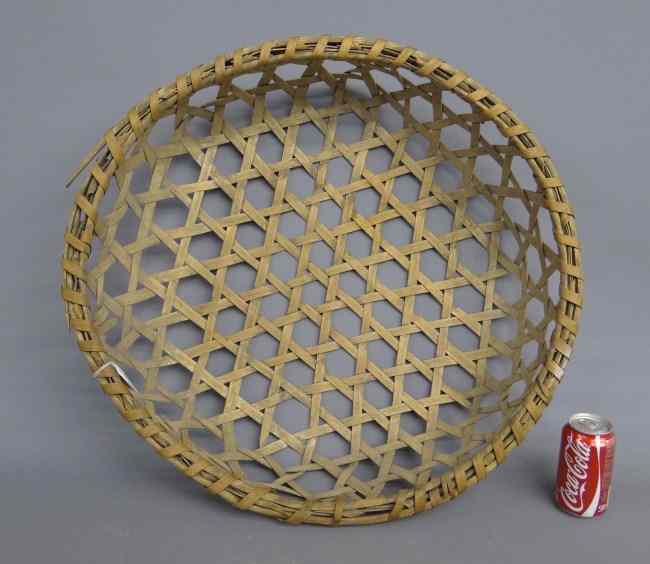 Appraisal: th c cheese basket '' Diameter '' Ht