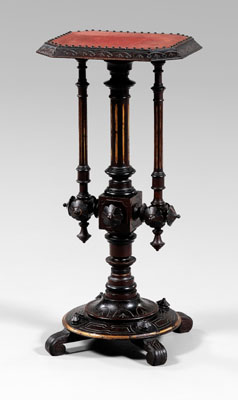 Appraisal: American Victorian walnut ped