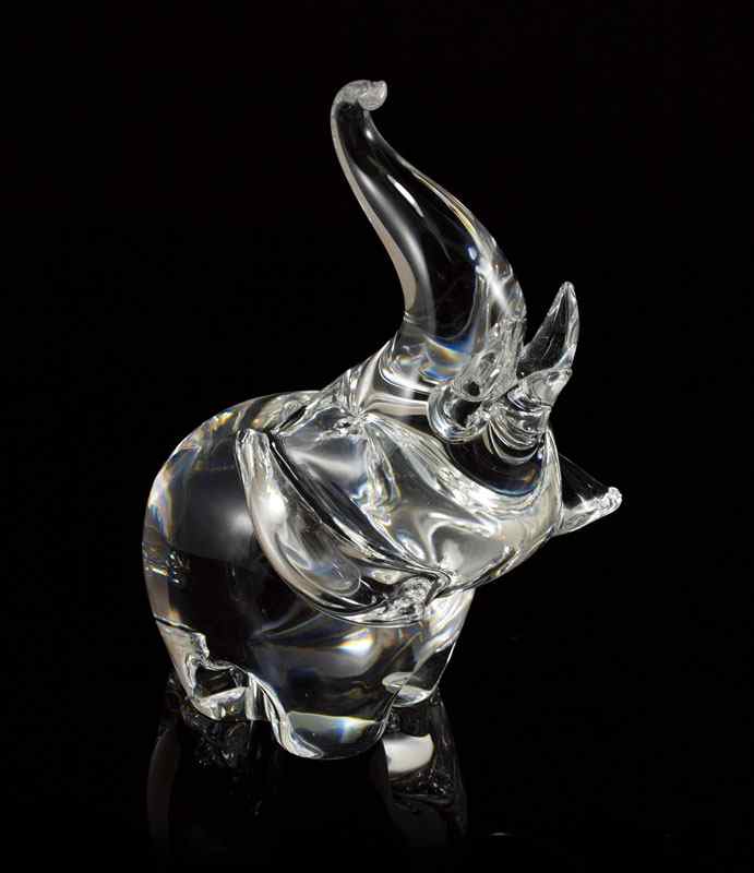 Appraisal: STEUBEN CRYSTAL ELEPHANT '' signed