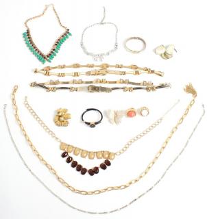 Appraisal: Costume Jewelry Necklaces rings bracelets brooches and belts designers including