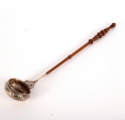 Appraisal: A Scottish silver toddy ladle J Muir jnr Glasgow the