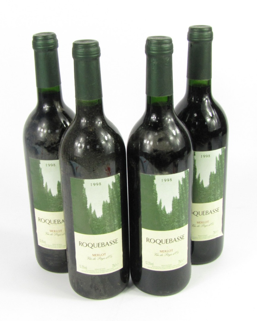 Appraisal: Wine four bottles of Roquebasse Merlot