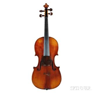 Appraisal: French Violin labeled Antonius Stradiuarius inscribed on bass bar JAN