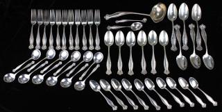 Appraisal: Pcs Towle Canterbury Sterling Silver Flatware beaded edge incl teaspoons