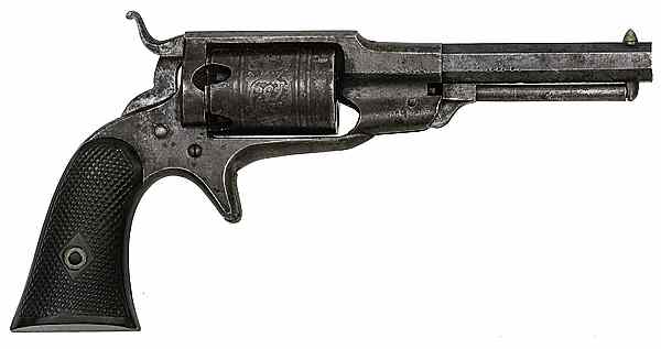 Appraisal: Remington Beals Third Model Percussion Revolver cal octagonal barrel S