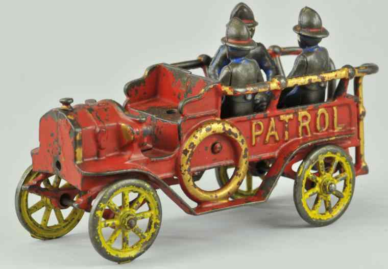 Appraisal: KENTON PATROL WAGON Kenton cast iron painted in red overall