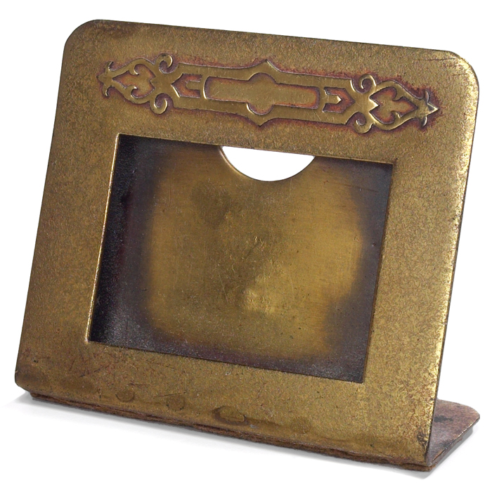 Appraisal: Silver Crest frame bronze with an applied design