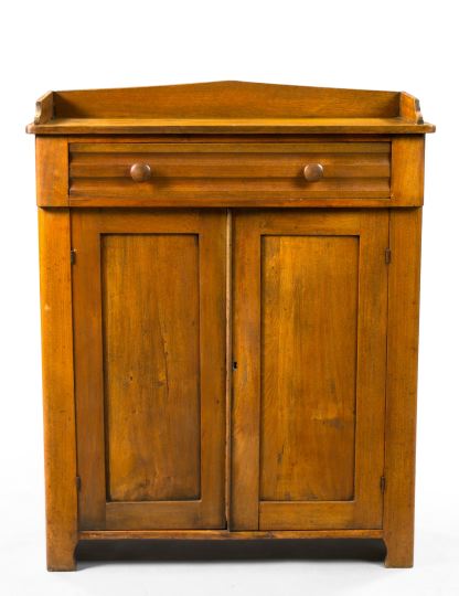 Appraisal: Vernacular American Walnut Kitchen Cupboard third quarter th century the