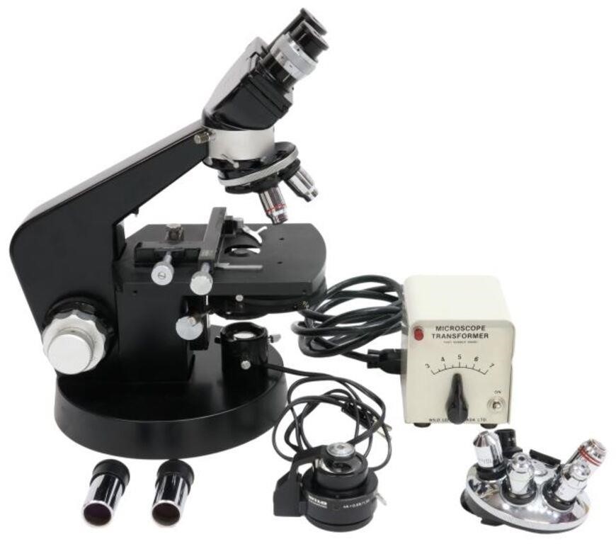 Appraisal: lot Swiss microscope and accessories Heerbrugg Wild AG including M