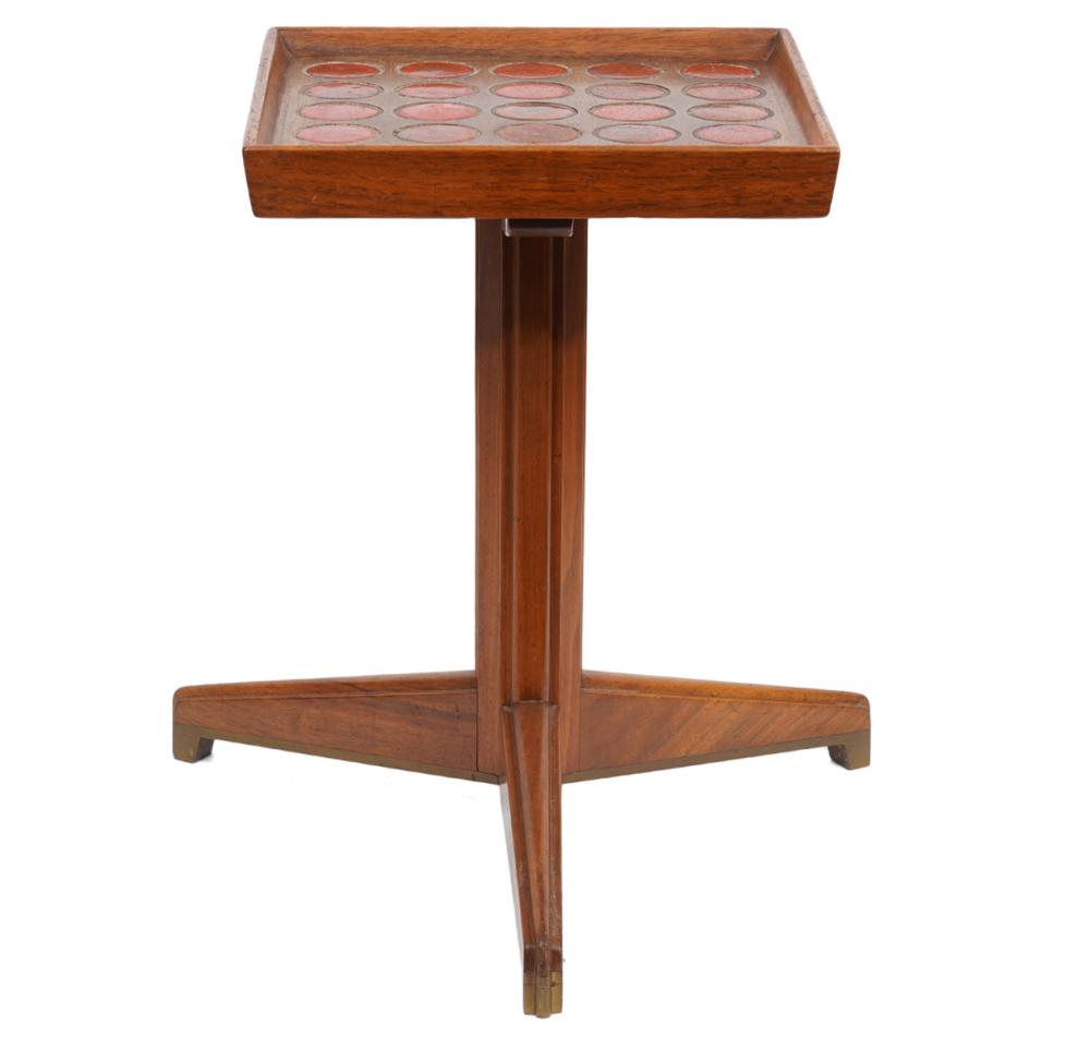 Appraisal: EDWARD WORMLEY 'JANUS' TABLE FOR DUNBAREdward Wormley 'Janus' occasional table