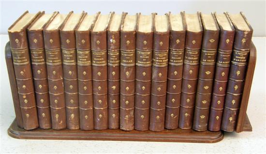 Appraisal: The works of Octave Feuillet in leather bound volumes published