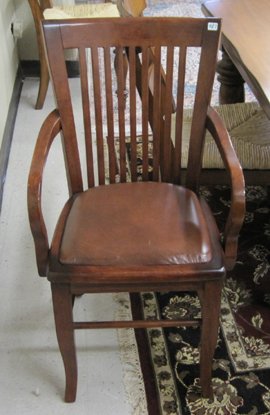 Appraisal: A SET OF SIX MAHOGANY DINING CHAIRS Indonesia recent production