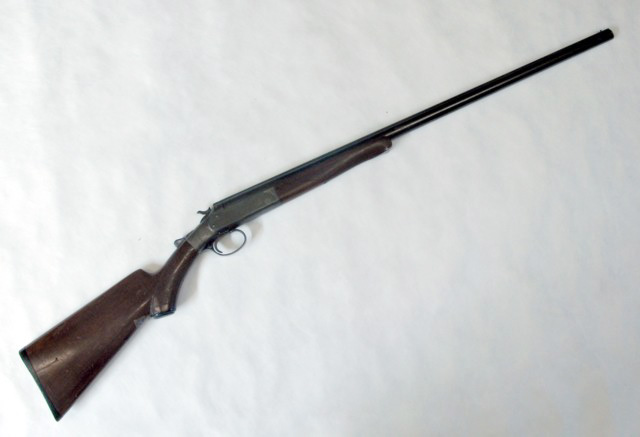 Appraisal: MARSWELLS IMPROVED MODEL SINGLE SHOT SHOTGUN gauge solid rib barrel