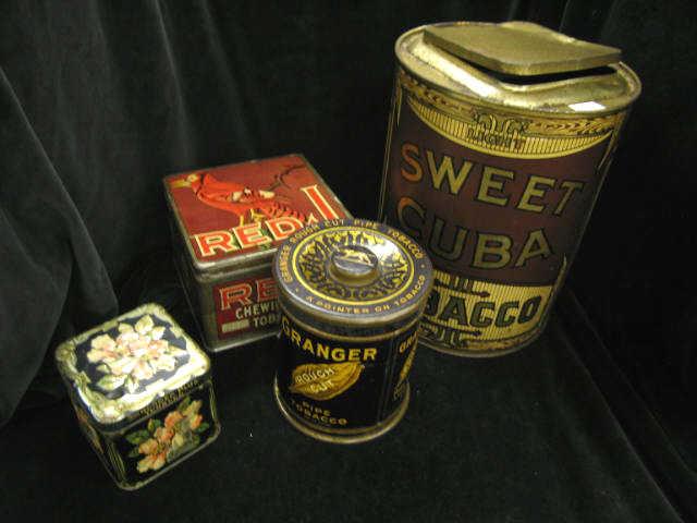 Appraisal: Tobacco Tins Sweet Cuba Red J others