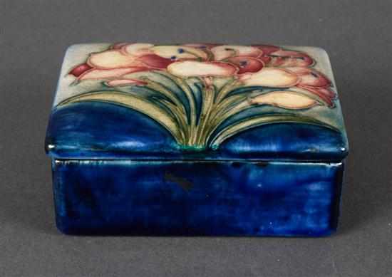 Appraisal: Rookwood standard glaze art pottery box mid- th century floral