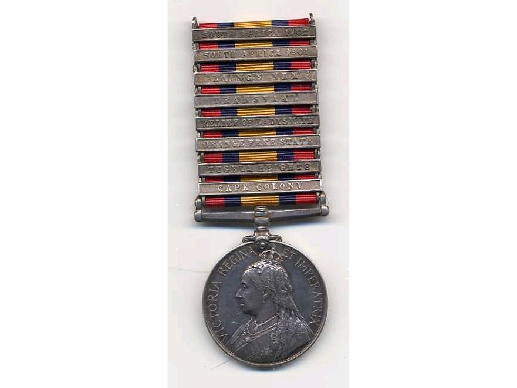 Appraisal: Anglo-Boer War Queen's South Africa Medal eight clasps Cape Colony