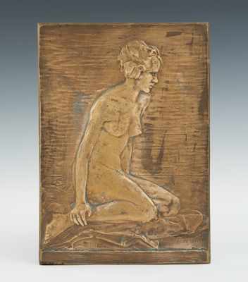 Appraisal: Frank Luis Jirouch American - A cast bronze plaque of