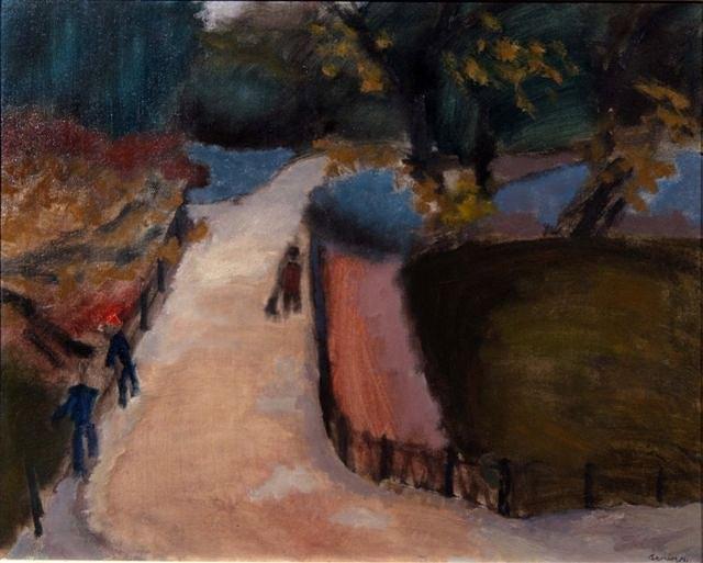 Appraisal: BRYAN SENIOR b - 'Path Between Pools' Hampstead Heath signed