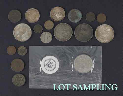 Appraisal: Large collection early U S coin currency to include Morgan