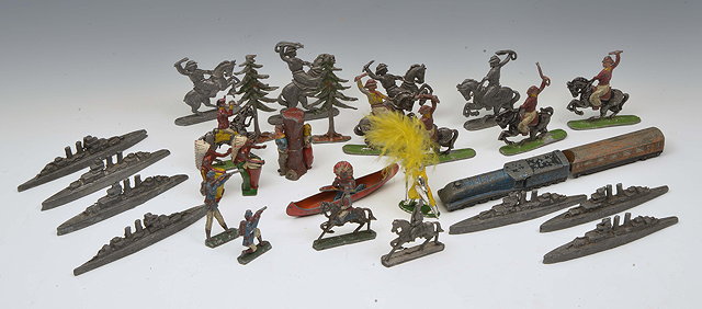 Appraisal: A QUANTITY OF ANTIQUE AND LATER LEAD TOYS to include