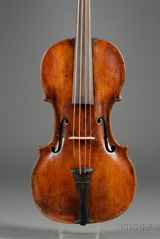 Appraisal: Tyrolean Violin c labeled ANTONIUS GRAGNANI length of one-piece back