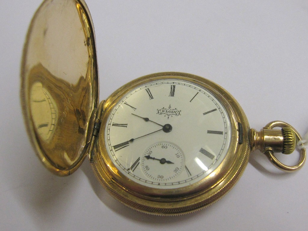 Appraisal: Fourteen carat gold cased Elgin fob watch