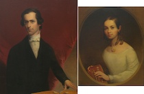 Appraisal: American School ca Two portraits The first of a young