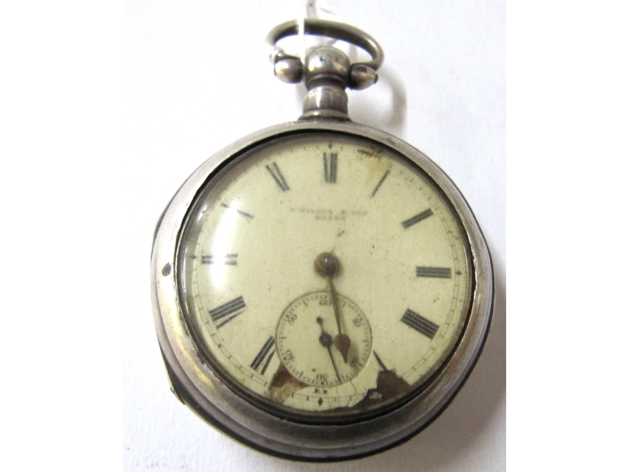 Appraisal: A silver pair cased pocket watch by F Wilson Son