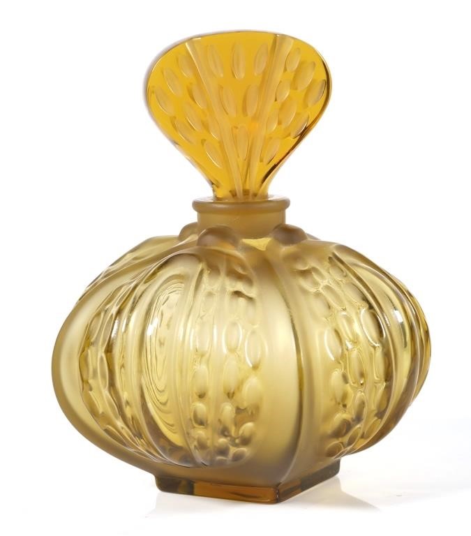 Appraisal: LALIQUE MIRABEL GLASS VANITY PERFUME BOTTLELalique French crystal Mirabel glass