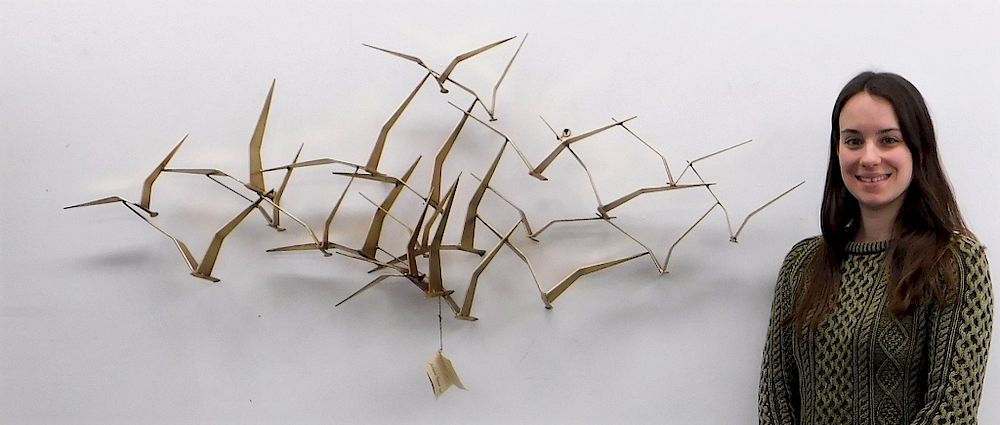 Appraisal: Curtis Jere Modernist Abstract Sculpture of Birds Curtis Jere California