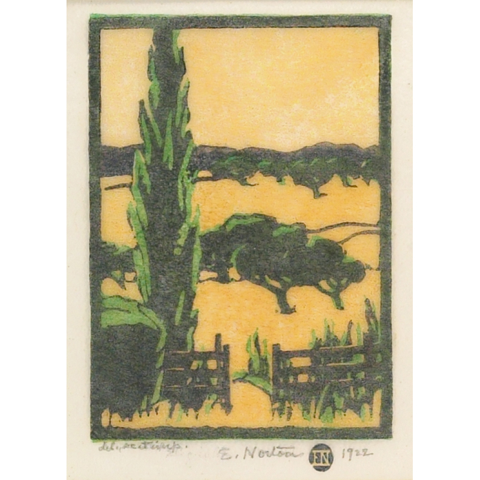 Appraisal: Elizabeth Norton woodblock