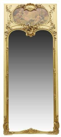 Appraisal: French Louis XV style trumeau pier mirror th c parcel