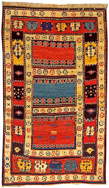 Appraisal: A Bordjalou Kazak rug Caucasus late th century size approximately