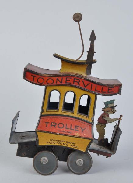 Appraisal: German Nifty Tin Litho Wind-Up Toonerville Marked Copyright by Fontaine