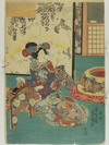 Appraisal: JAPANESE WOODBLOCK PRINT - Bijin-ga by Toyokuni III Utagawa -