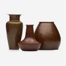 Appraisal: Harry Dixon and Jauchen's VASES SET OF THREE USA c